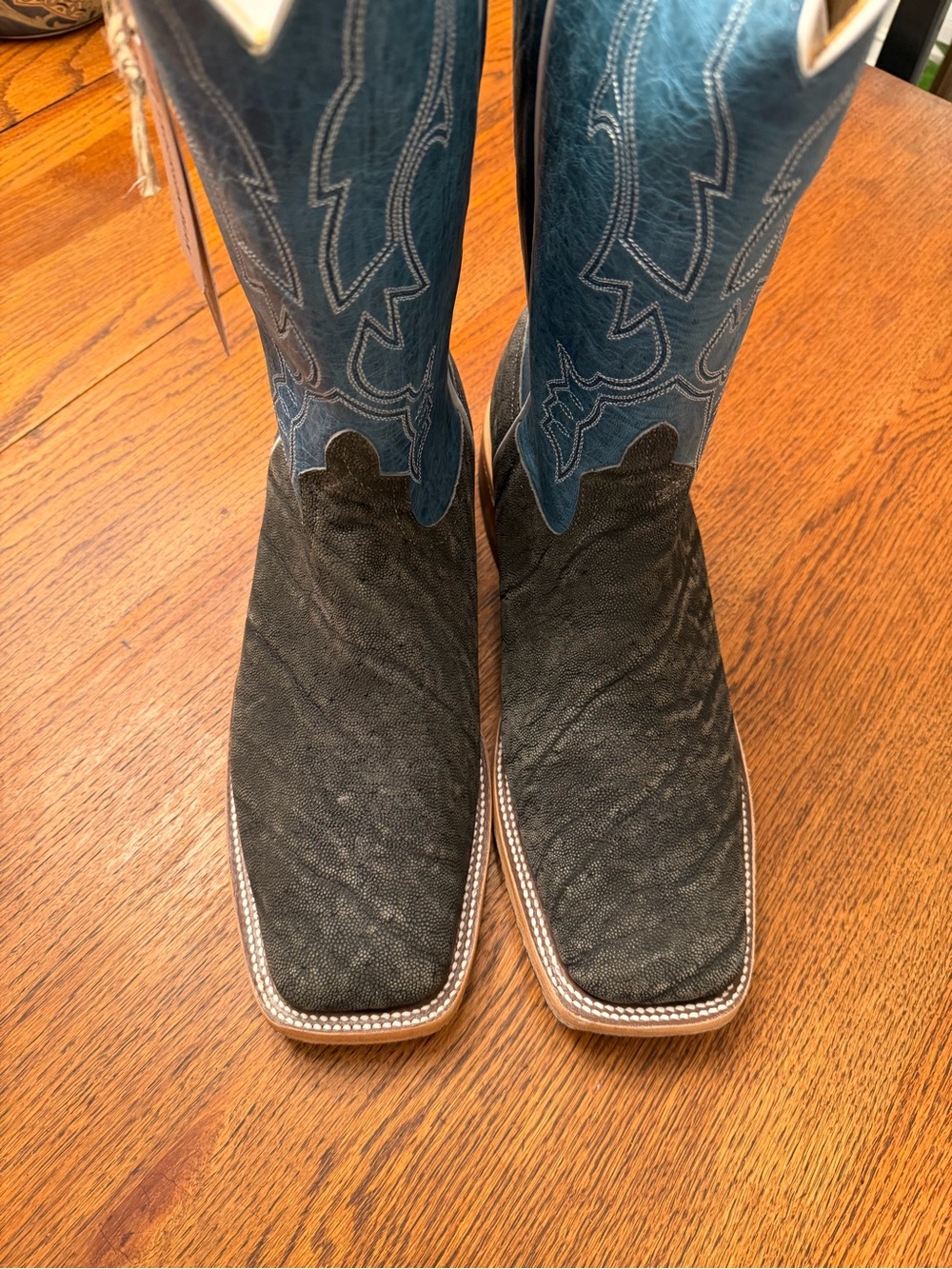 Anderson Bean Granite Elephant Square Toe Boots!